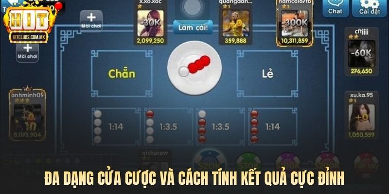 Đa dạng cửa cược và cách tính kết quả cực đỉnh