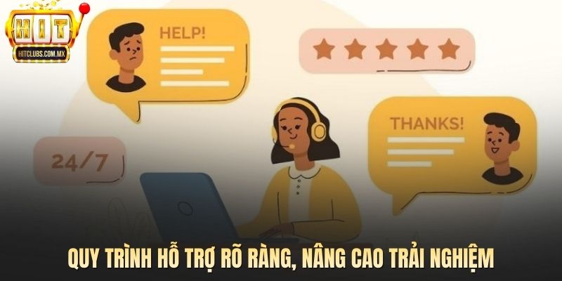 Quy trình hỗ trợ rõ ràng, nâng cao trải nghiệm 